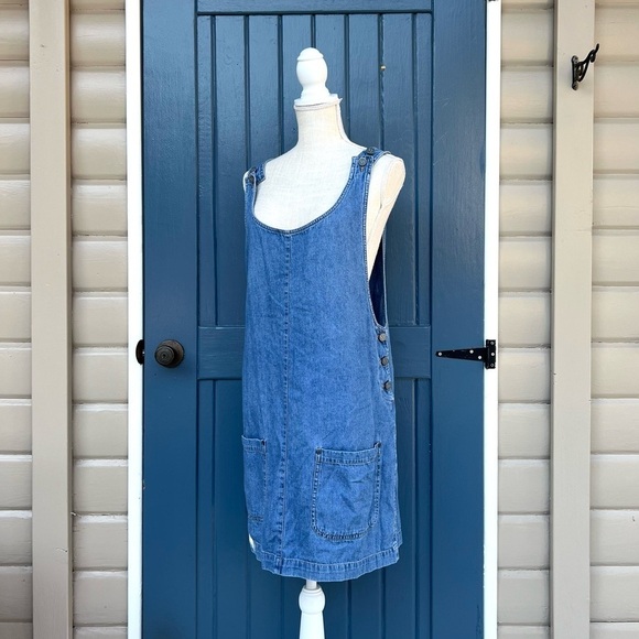 New York & Company Dresses & Skirts - Vintage  NY Jeans 100% Cotton Denim Overall Dress Women Size L